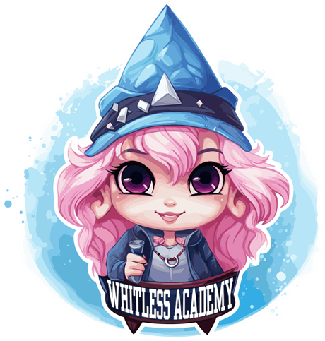 Whitless Academy partial mascot badge